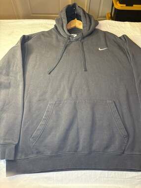 Nike Men's Sportswear Club Fleece Pullover Hoodie Charcoal Grey XXL